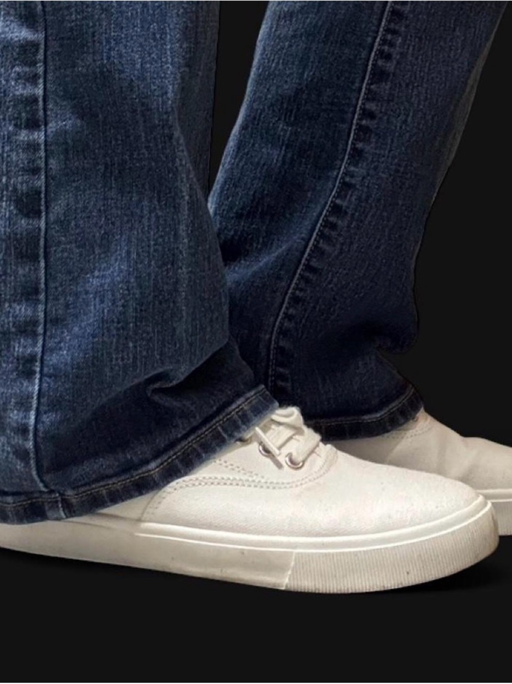 Time and Tru white lack up sneakers